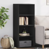 VidaXL Dulap &icirc;nalt, negru, 50x41x124 cm, lemn prelucrat