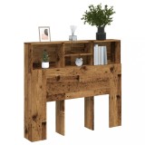 Cumpara ieftin Tăblie pat cu dulap, lemn vechi 120x19x103,5 cm lemn prelucrat