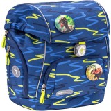 Ghiozdan neechipat Comfy, dimensiune 33 x 27 x 18 cm, motiv Sketch Lime Green, Belmil