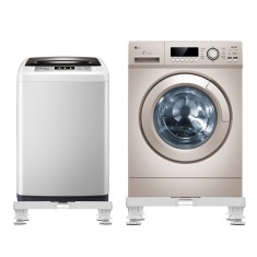 Kit inaltare masina de spalat, en.casa, Marklohe, 75x75x13 cm, 300 Kg, otel/plastic, alb HausGarden Leisure foto