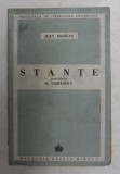 STANTE - versuri de JEAN MOREAS , 1945*LIPSA FRAGMENT PAGINA DE TITLU