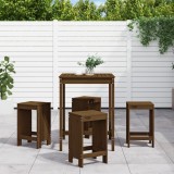 Set mobilier bar de gradina, 5 piese, maro miere lemn masiv pin GartenMobel Dekor, vidaXL