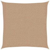Cumpara ieftin Panza parasolar, gri taupe, 3x3 m, HDPE, 160 g/m&sup2;