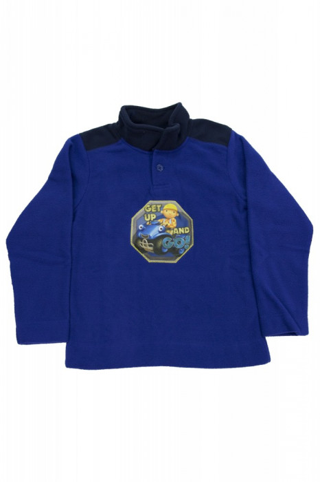 Bluza albastra fleece pentru copii, Bob the Builder