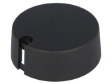 Buton rotativ plastic negru 6mm 40x16mm