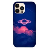 Husa compatibila cu Apple iPhone 15 Pro Max model Neon rings, Silicon, TPU, Viceversa, Transparent, Carcasa