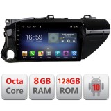 Navigatie Android Toyota Hilux 2016+ Octa Core, 8GB RAM, 128GB, 4G