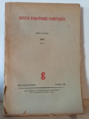 Revue D&amp;#039;Histoire Comparee. XXVI Annee. Nr, 2 foto
