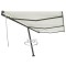 vidaXL Copertină autonomă retractabilă manual, crem, 600x300 cm 3069797