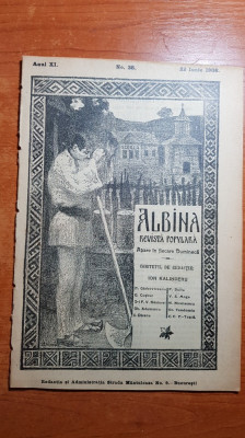 albina 22 iunie 1908+supliment-articolul branca porcilor si leacul ei foto