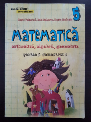 MATEMATICA ARITMETICA ALGEBRA GEOMETRIE CLASA A V-A - Peligrad (Partea I) foto