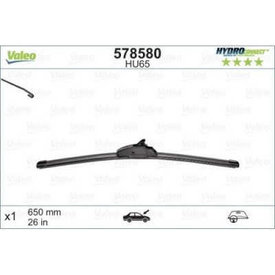 Lamela stergator Valeo Hidroconect Fata, 578580, cu lama de 650 mm, tip fixare standard, 1 buc foto