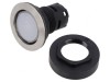 Comutator Apăsare 22mm Argintiu IP65 Plat
