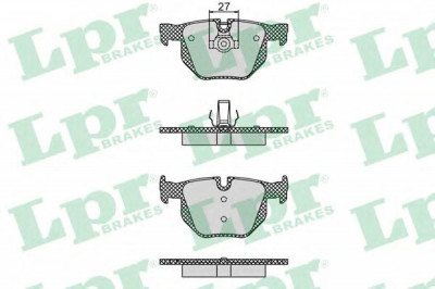 Set placute frana,frana disc BMW Seria 5 (E60) (2003 - 2010) LPR 05P1194 foto