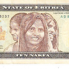 M1 - Bancnota foarte veche - Eritreea - 10 nakfa - 1997