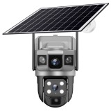 Camera Supraveghere Exterior Solara 4G SIM PTZ 3MP V380 Pro, Rotire 355 , Audio Bidirectional, IP66