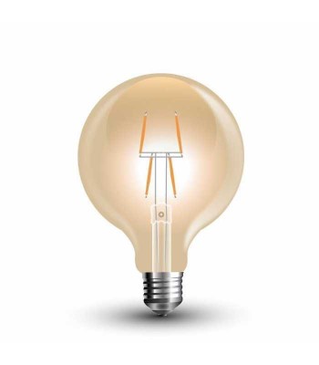 Bec LED 4W E27 G80 filament Amber 2200K V-TAC foto
