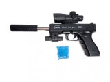 PISTOL CU GLOANTE GLOCK 19,AMORTIZOR METAL,INCARCATOR SI &quot;GLOANTE&quot; INCLUSE!