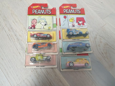 Set 6 masinute hot wheels Peanuts foto