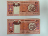2 bancnote consecutive - 10 KWANZAS - 2011 - Angola - P-145c