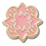 Jibbitz Crocs Pink and Gold Sorority Sign, Crocs Jibbitz