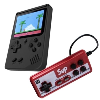 Mini consola portabila jocuri retro pentru 2 jucatori foto