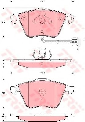 Set placute frana,frana disc AUDI TT (8J3) (2006 - 2014) TRW GDB1689 foto