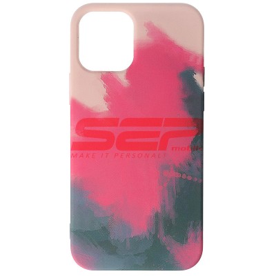 Toc silicon Watercolor Apple iPhone 12 Pro Berry foto