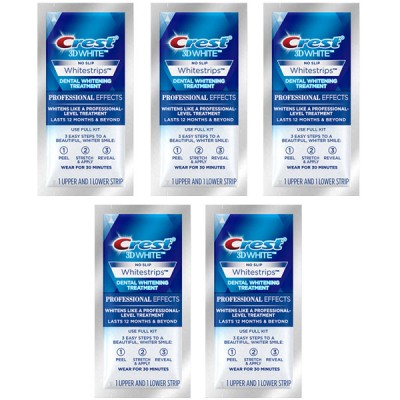Benzi Albire Dinti, Crest Whitestrips 3D, Professional Effects, Set 5 plicuri, (10 benzi), Durata Al foto