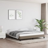 VidaXL Cadru de pat fără saltea, gri taupe, 180x200 cm, textil