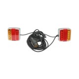 Set lampi LED magnetice 12V pentru remorca cu fisa 7 pini si cablu lung