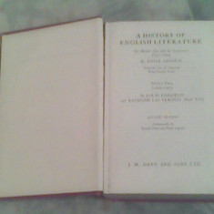 A history of english literature-Emile Leguis,Louis Cazamian,Raymond Las Vergnas