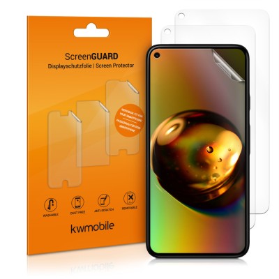 Set 3 Folii de protectie pentru Google Pixel 5, kwmobile, Fata, Transparenta, 54782.1 foto