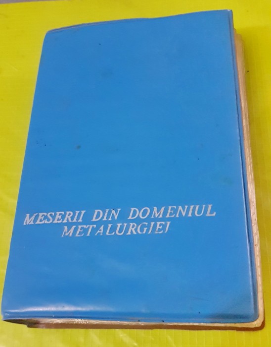 F374-Album Diapozitive RSR-Meserii Metalurgie AnimaFilm Bucuresti 1984 60 bucati