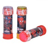 Jucării Baloane de Săpun Spiderman, Multicolor, Capacitate 60 ml, Set 36 Bucăți, Plastic, Oem