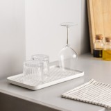 Set 2 Scurgatoare vase Navaris, din plastic, 31x17.5x2.2 cm, 58470.01