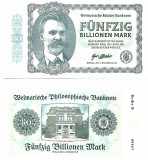 !!! GERMANIA = FANTASY NOTE = 50 BILLIONEN MARK , F. NIETZSCHE - 2019 - UNC