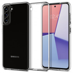 Husa Spigen Cristal Lichid1 pentru Samsung Galaxy S21 FE Transparent