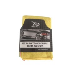 Set 3 Lavete din Microfibra 40X40 220G/M2 Mega Drive