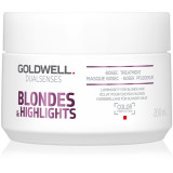 Goldwell Dualsenses Blondes &amp; Highlights masca pentru regenerare neutralizeaza tonurile de galben 200 ml