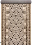 Cumpara ieftin Traversa Festonata Surfilata, Model Fashion 32009-120, Inaltime Fir 12 mm, Latime 0.6m, Marime 60 x 200 cm, Crem, Maro, Antialergic, Polipropilena, Li