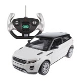 Masina cu telecomanda Range Rover Evoque Rastar, 32.3 x 14.8 x 13.9 cm, 10 km/h, tractiune 2 WD, anvelope cauciuc, Alb