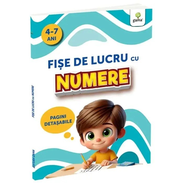 Fise De Lucru, GAMA, Cu Numere 4-7 Ani