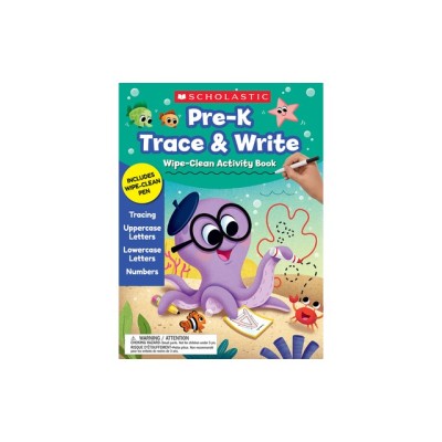 Pre-K Trace &amp;amp; Write Wipe-Clean Activity Book foto