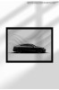 Poster Canvas cu Supercar Modern &ndash; Print Digital Ne&icirc;nramat pe P&acirc;nză Mată - 1475 Taycan | A4 (21 x 29.7 cm)