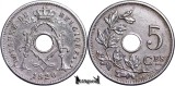 1920, 5 Centimes - Albert I - Regatul Belgiei - inscripție franceză, Europa