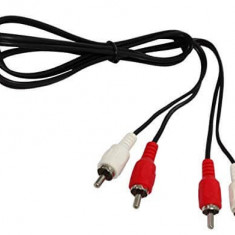 Cablu Audio 2x RCA Tata - Tata, 0.5 m Lungime - Amplificatoare sau Sistem HIFI