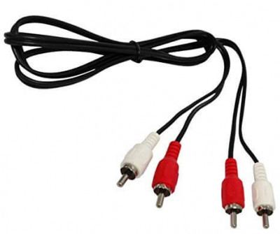 Cablu Audio 2x RCA Tata - Tata, 0.5 m Lungime - Amplificatoare sau Sistem HIFI foto