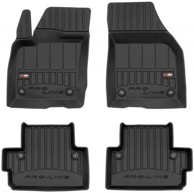 Set Covorase Auto Cauciuc Negro Volvo S40 2 2004-2012 Pro Line Tip Tavita 3D 3D407541 foto