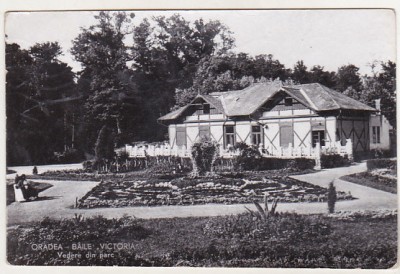 bnk cp Oradea - Baile Victoria - Vedere din parc - circulata foto